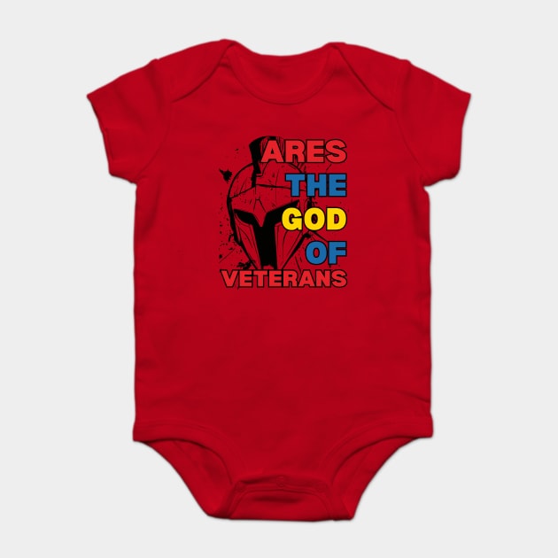 Ares - the God of Veterans - Greek Mythology - Epic Retro Baby Bodysuit by TuncGK